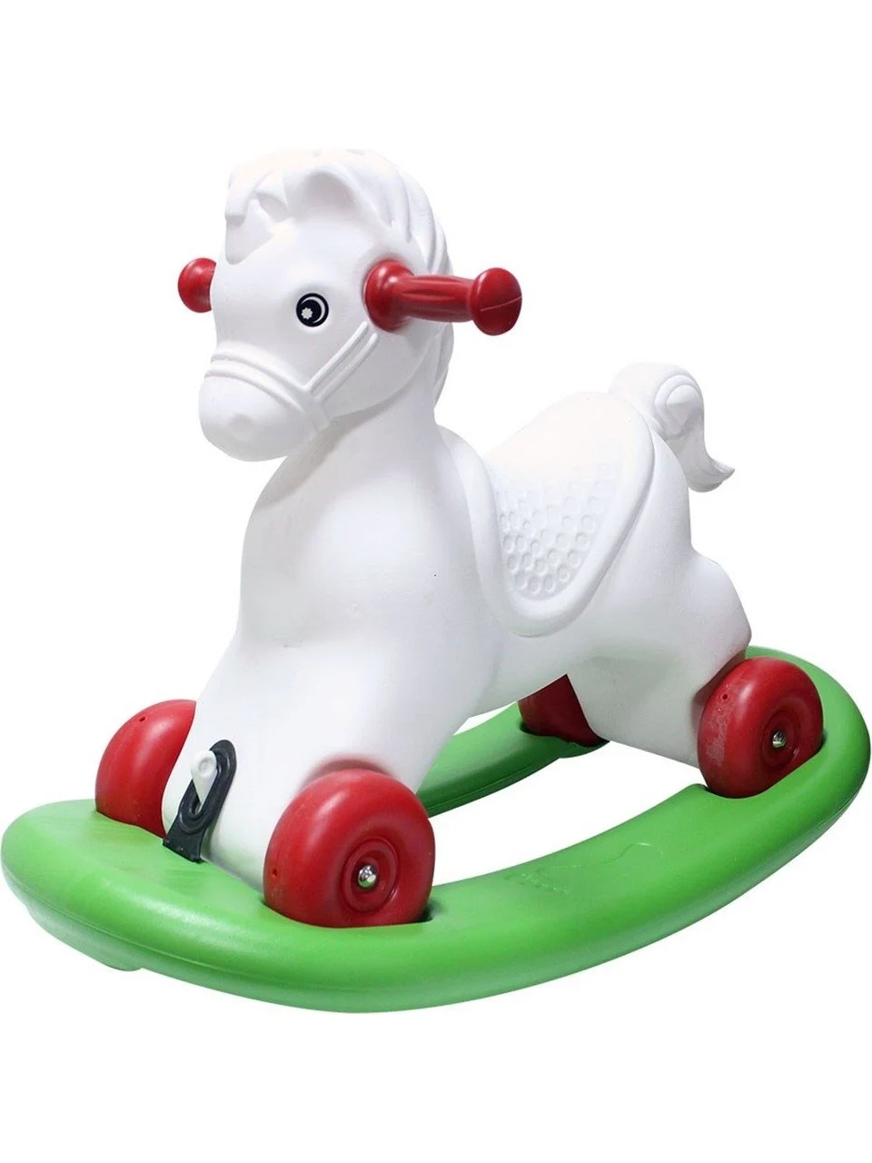 Salllanan Yeşil Kızaklı (Sökülür) Beyaz Kırmızı Tekerli At